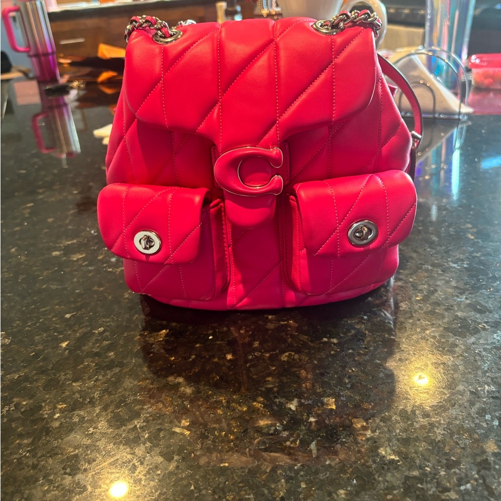 Coach Quilted tabby backpack